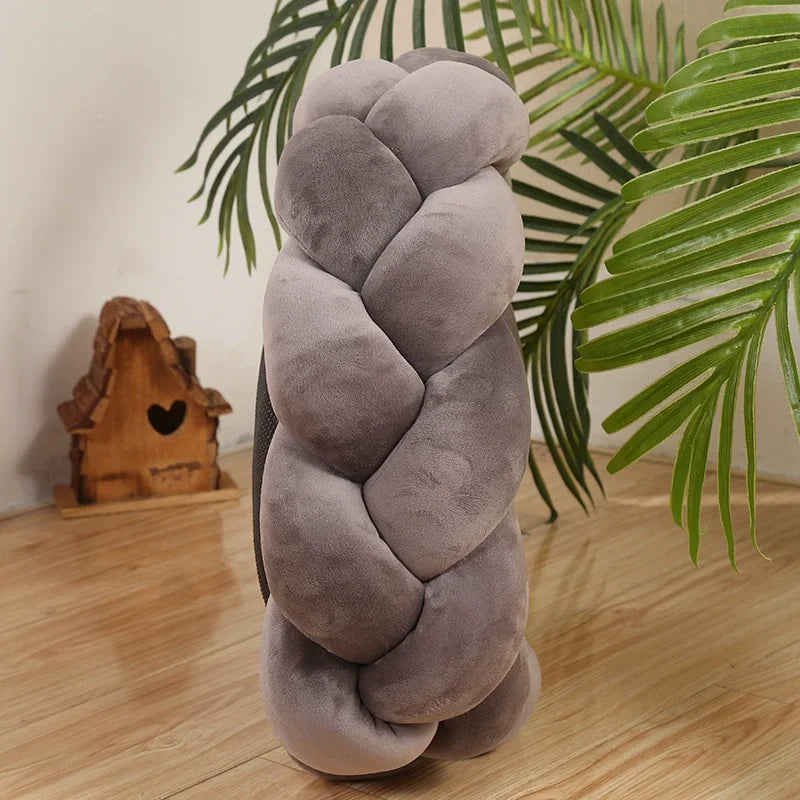 Round Plush Knit Pet Bed